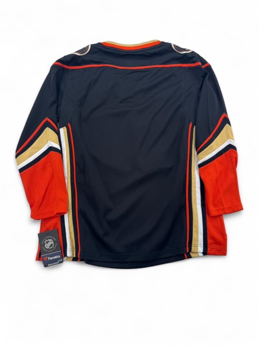 Men’s Fanatics Anaheim Ducks Black & Orange Hockey Jersey Size XL - Picture 5 of 7